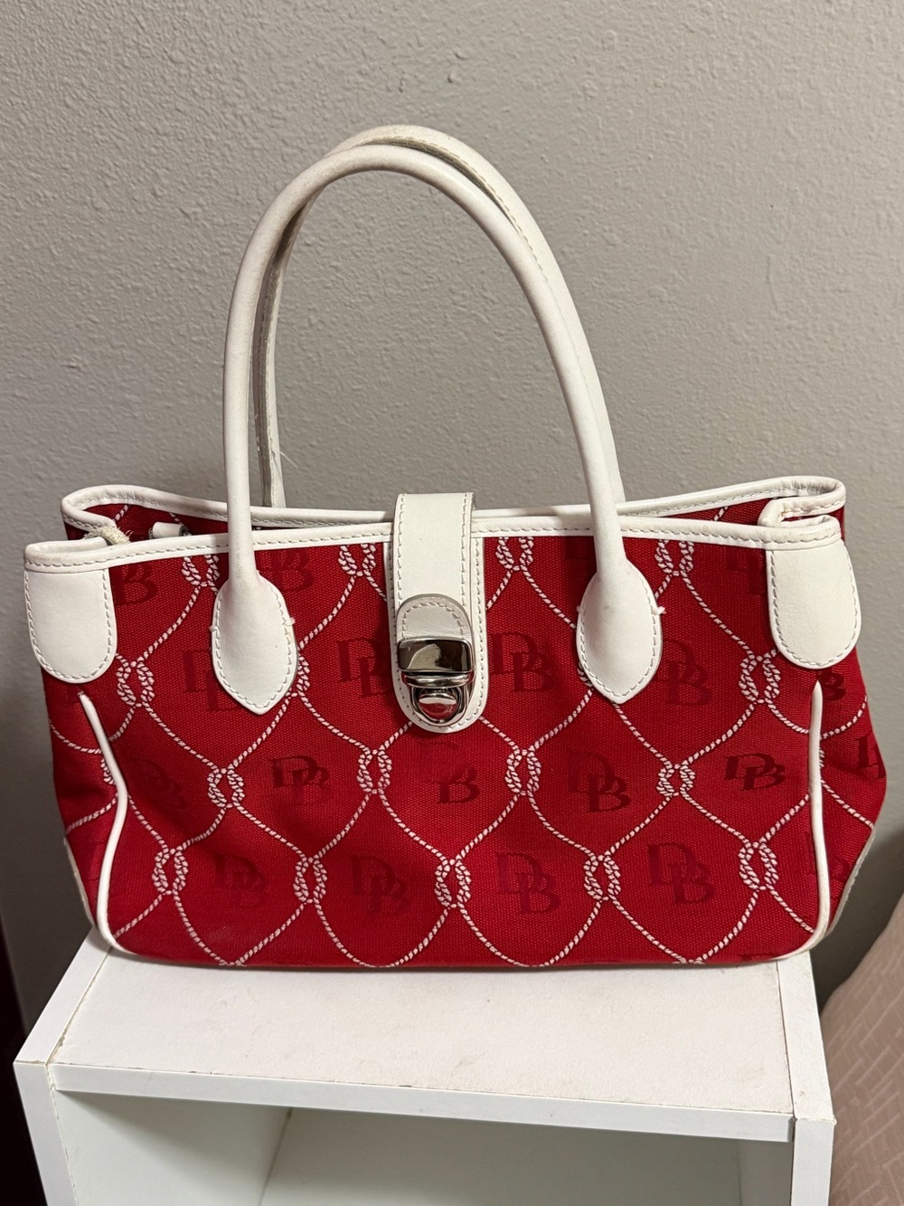 Dooney & Bourke Red Rope Satchel